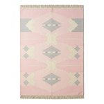 Candy Cloud Diamond Flatweave Cotton Dhurrie Rug