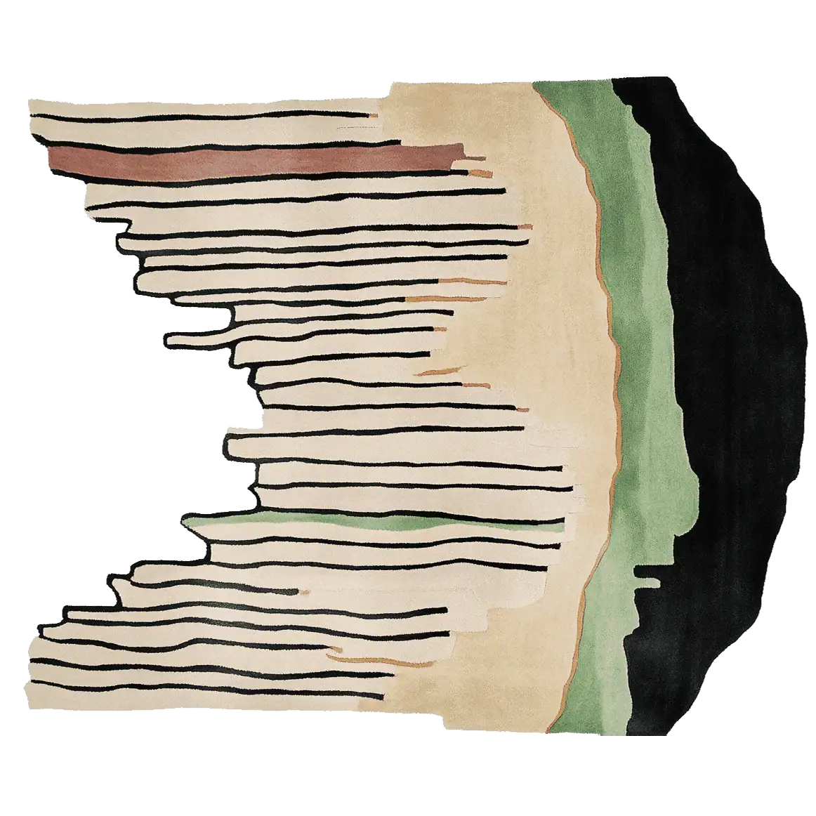 Canyon Echo Lines Hand Tufted Rug