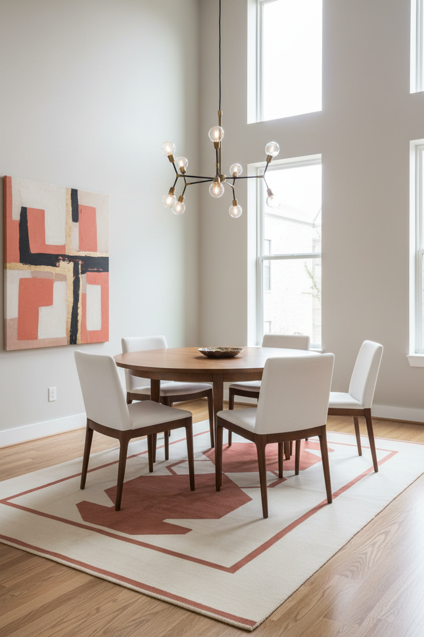 Cardinal Nexus Hand Knotted Rug