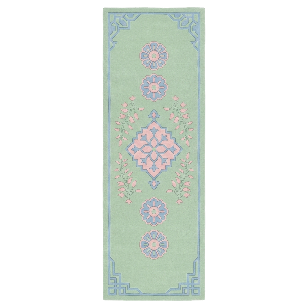 Castle Garden Hand Knotted Runner Rug