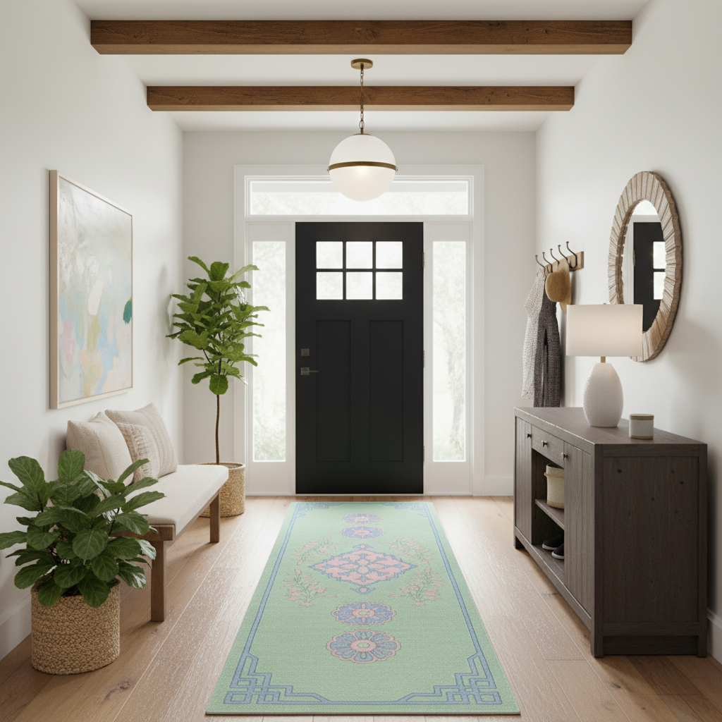 Castle Garden Hand Knotted Runner Rug