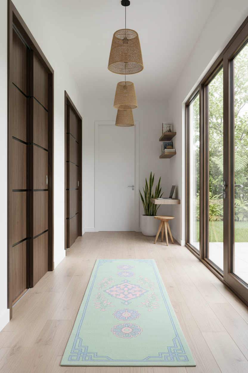 Castle Garden Hand Knotted Runner Rug