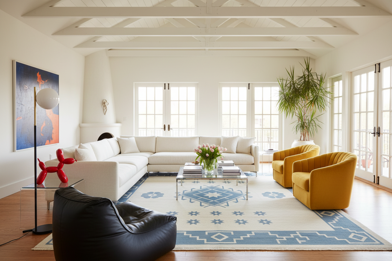 Celestial Indigo Hand Knotted Rug