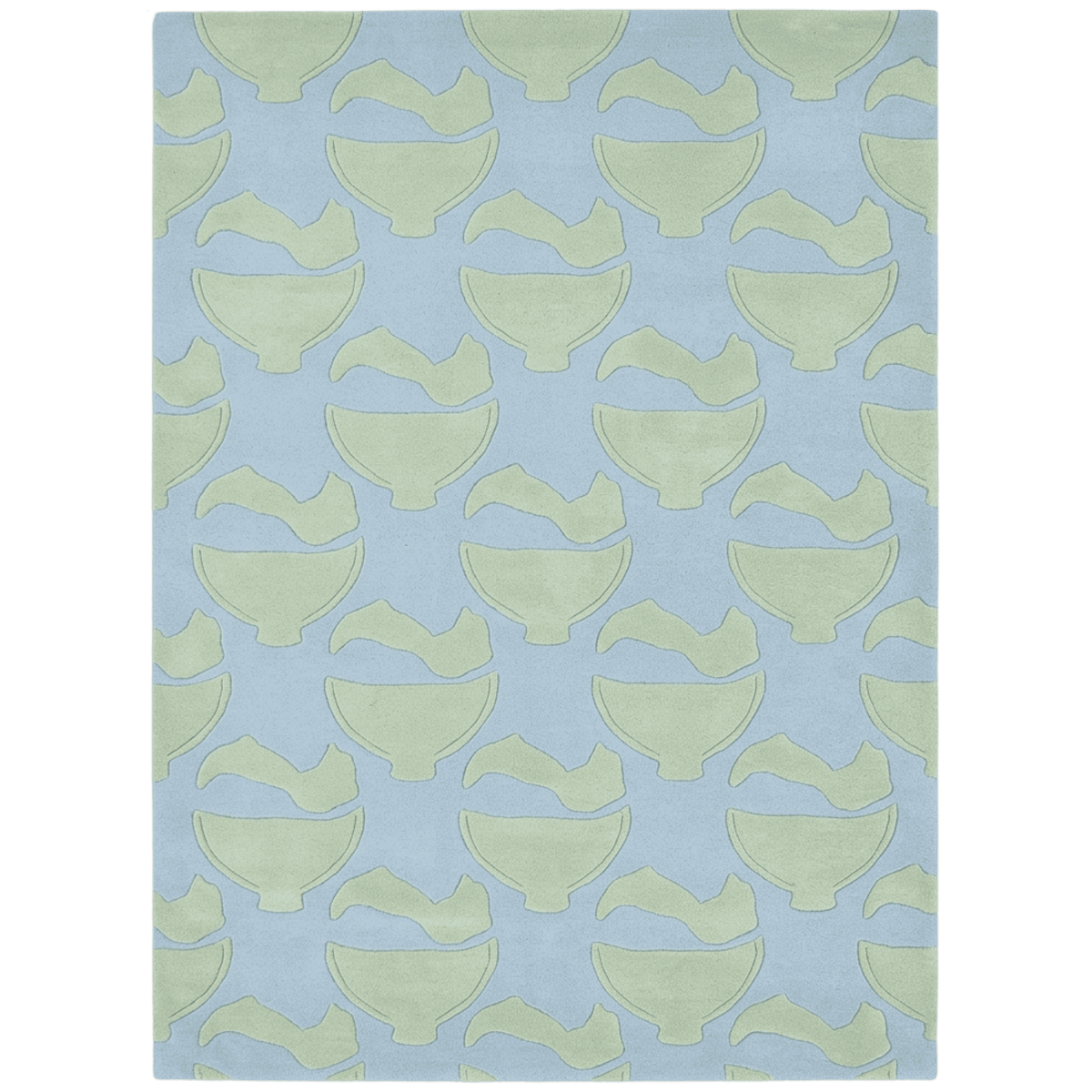 Celestial Azure Current Hand Tufted Wool Rug