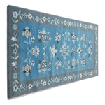 Cerulean Blossom Drift Hand Tufted Wool Rug - alternate view
