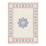 Cerulean Star Crest Hand Knotted Rug
