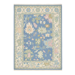Chambray Petal Layout Hand Knotted Rug