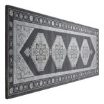 Charcoal Hexagon Voyage Hand Tufted Runner Rug - alternate view
