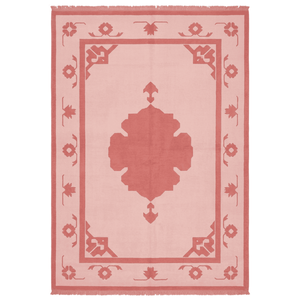 Charcoal Bloom Elegy Hand Knotted Rug