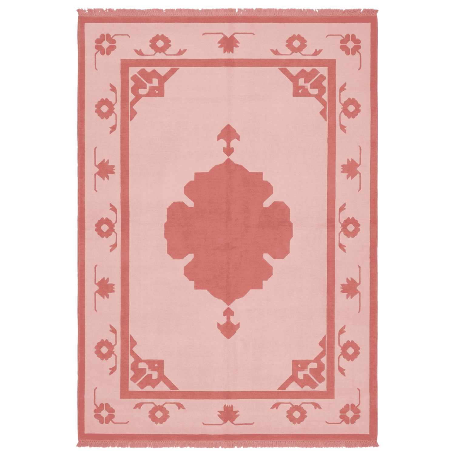 Charcoal Bloom Elegy Hand Knotted Rug