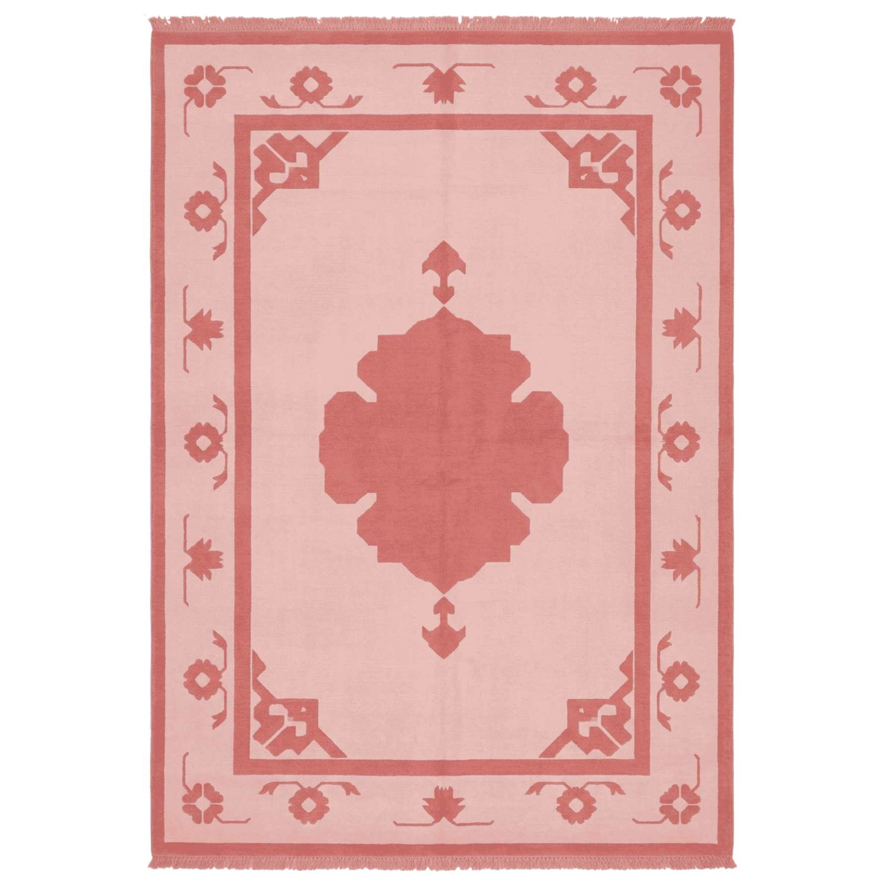 Charcoal Bloom Elegy Hand Knotted Rug