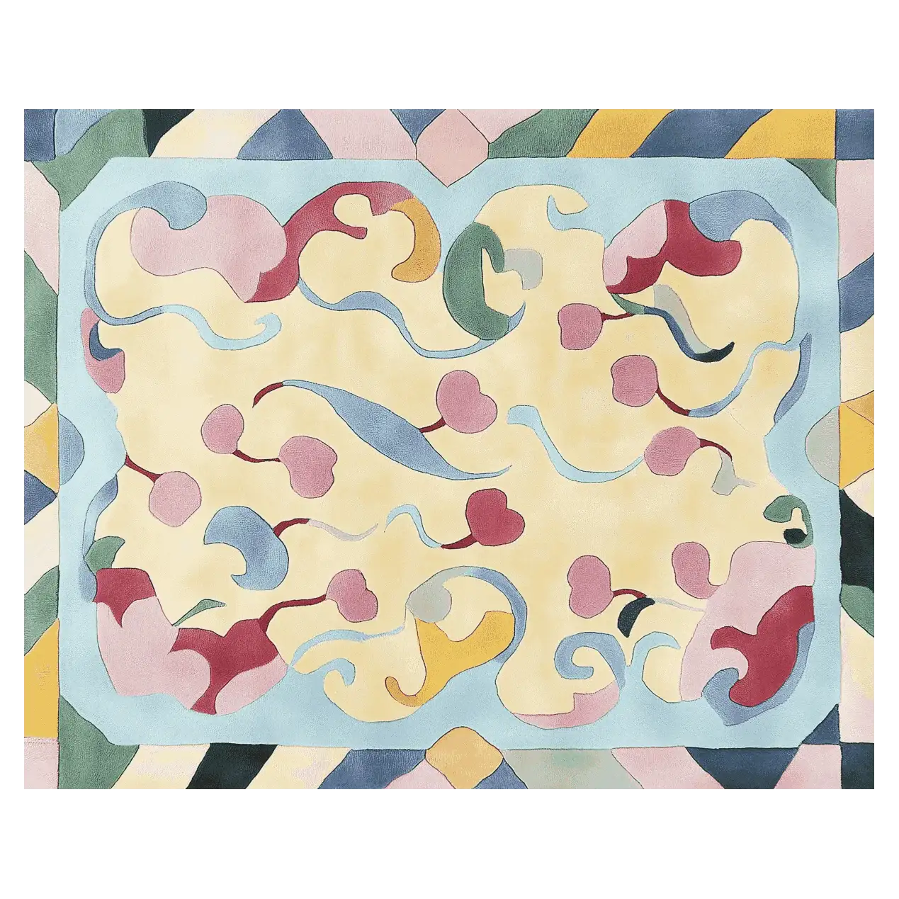 Cherry Pop Swirl Hand Tufted Rug