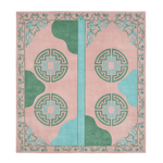 Classic Garden View Square Hand Tufted Wool Rug