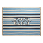 Coastal Stripe Totem Flatweave Cotton Dhurrie Rug - alternate view