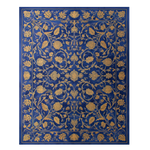 Cobalt Filigree Floral Palace Hand Tufted Viscose Rug