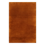 Cognac Silk Reverie Hand Tufted Wool and Viscose Rug