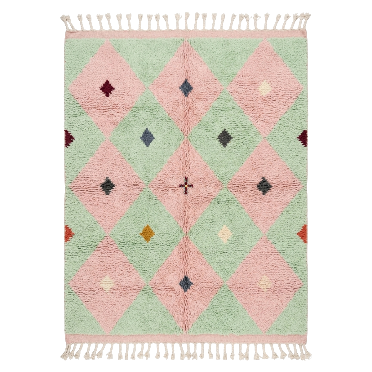 Confetti Harlequin Moroccan Shag Rug