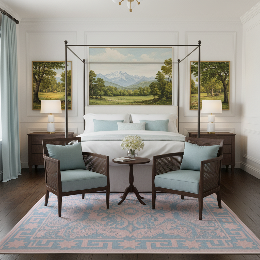 Copper Dust Weave Hand Knotted Rug