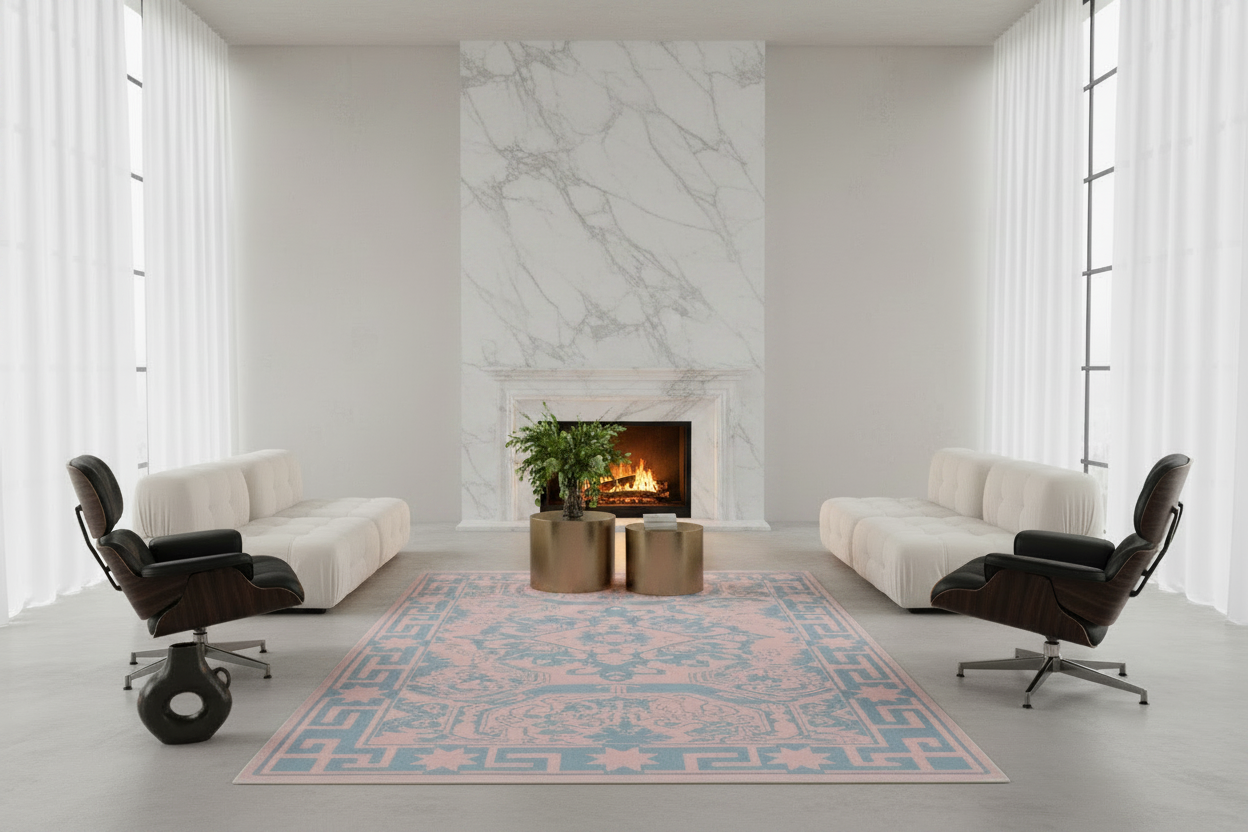 Copper Dust Weave Hand Knotted Rug