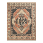 Coral Dusk Medallion Hand Knotted Rug - alternate view