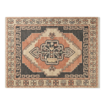 Coral Dusk Medallion Hand Knotted Rug