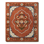 Coral Mughal Bouquet Hand Tufted Wool Rug