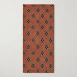 Coral Trellis Clover Hand Tufted Runner Rug - studio photo