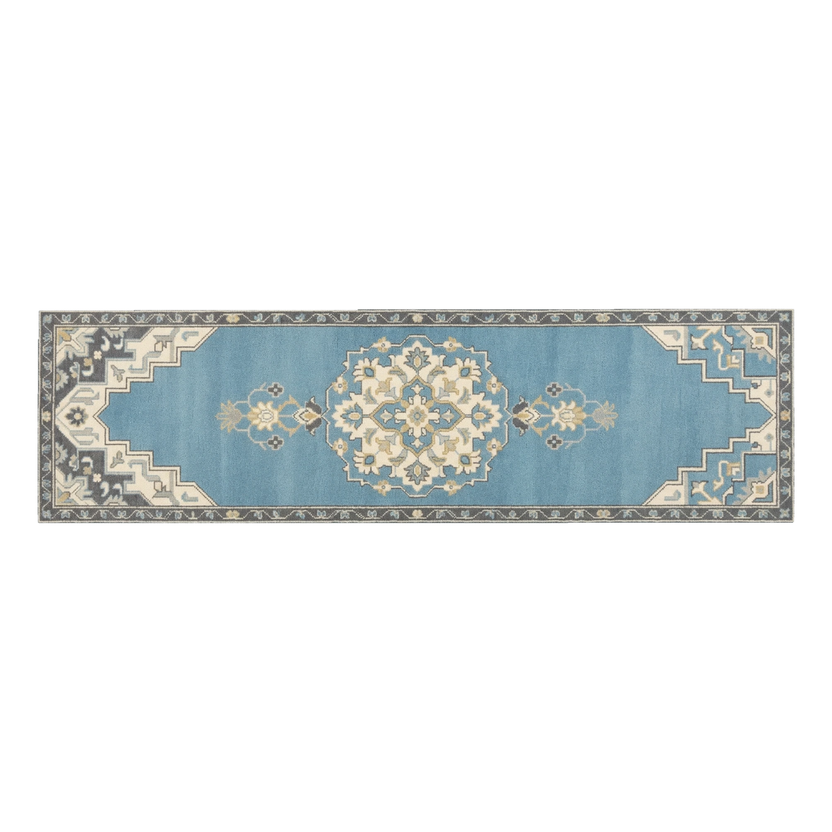 Cornflower Anatolian Star Hand Tufted Runner Rug - alternate view