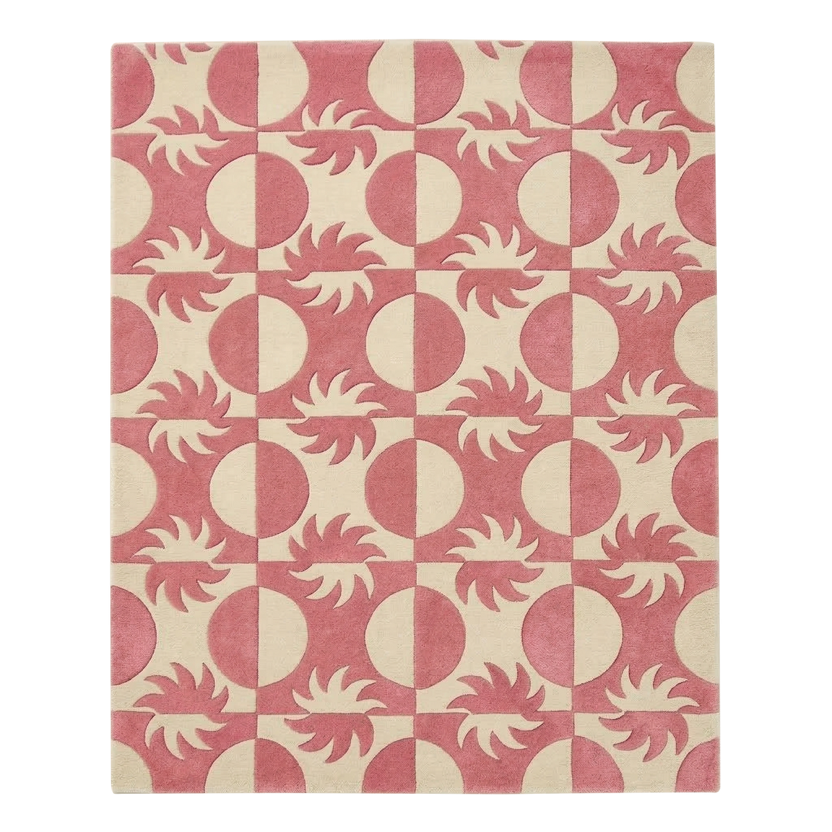 Cosmic Grid Hand Tufted Wool Rug