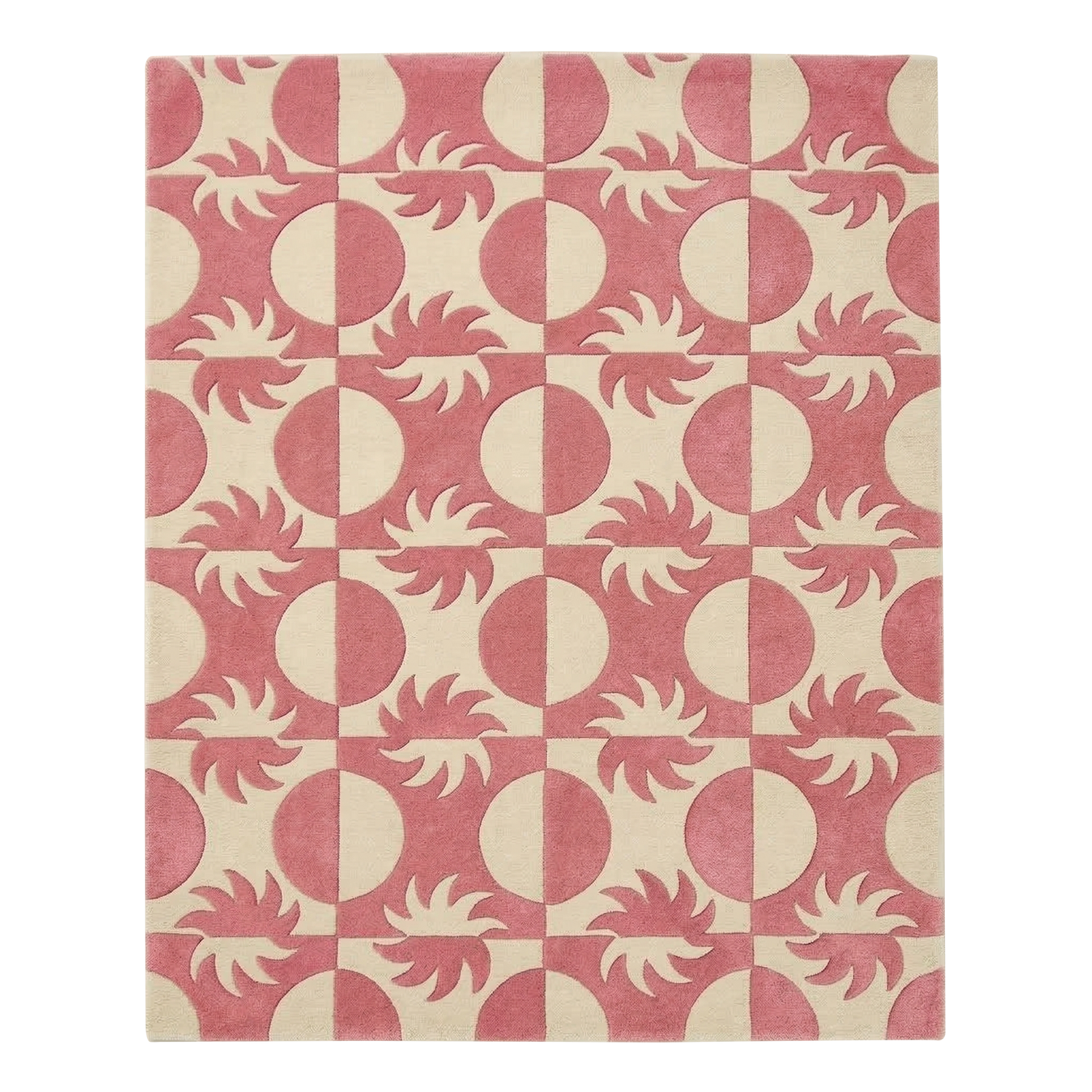 Cosmic Grid Hand Tufted Wool Rug