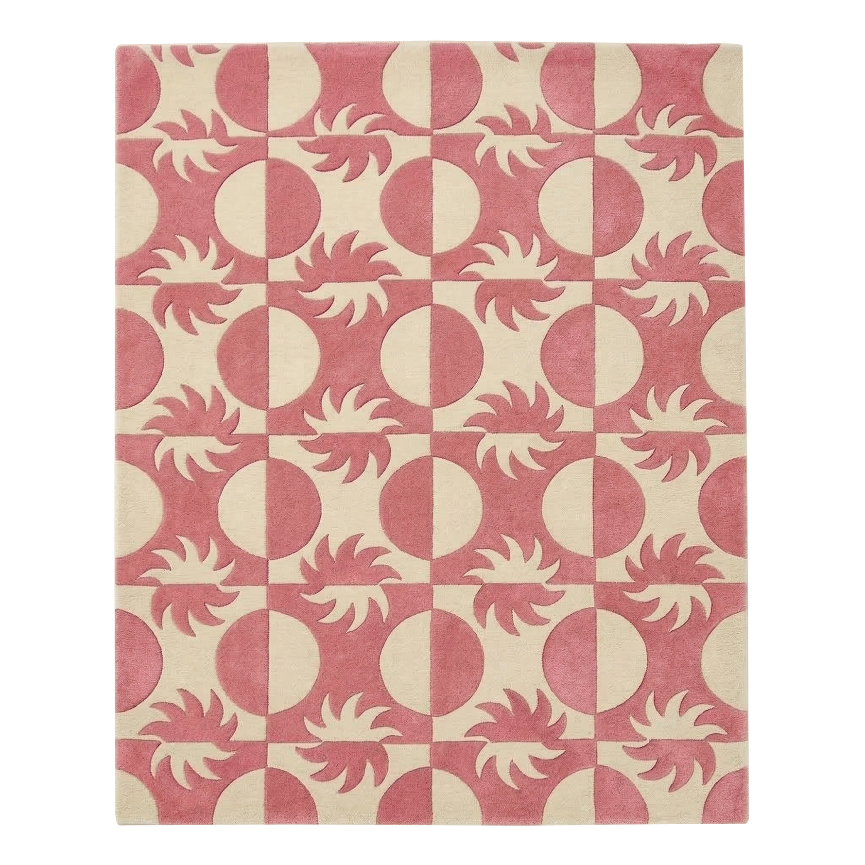 Cosmic Grid Hand Tufted Wool Rug