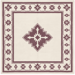 Crimson Veil Hand Knotted Rug