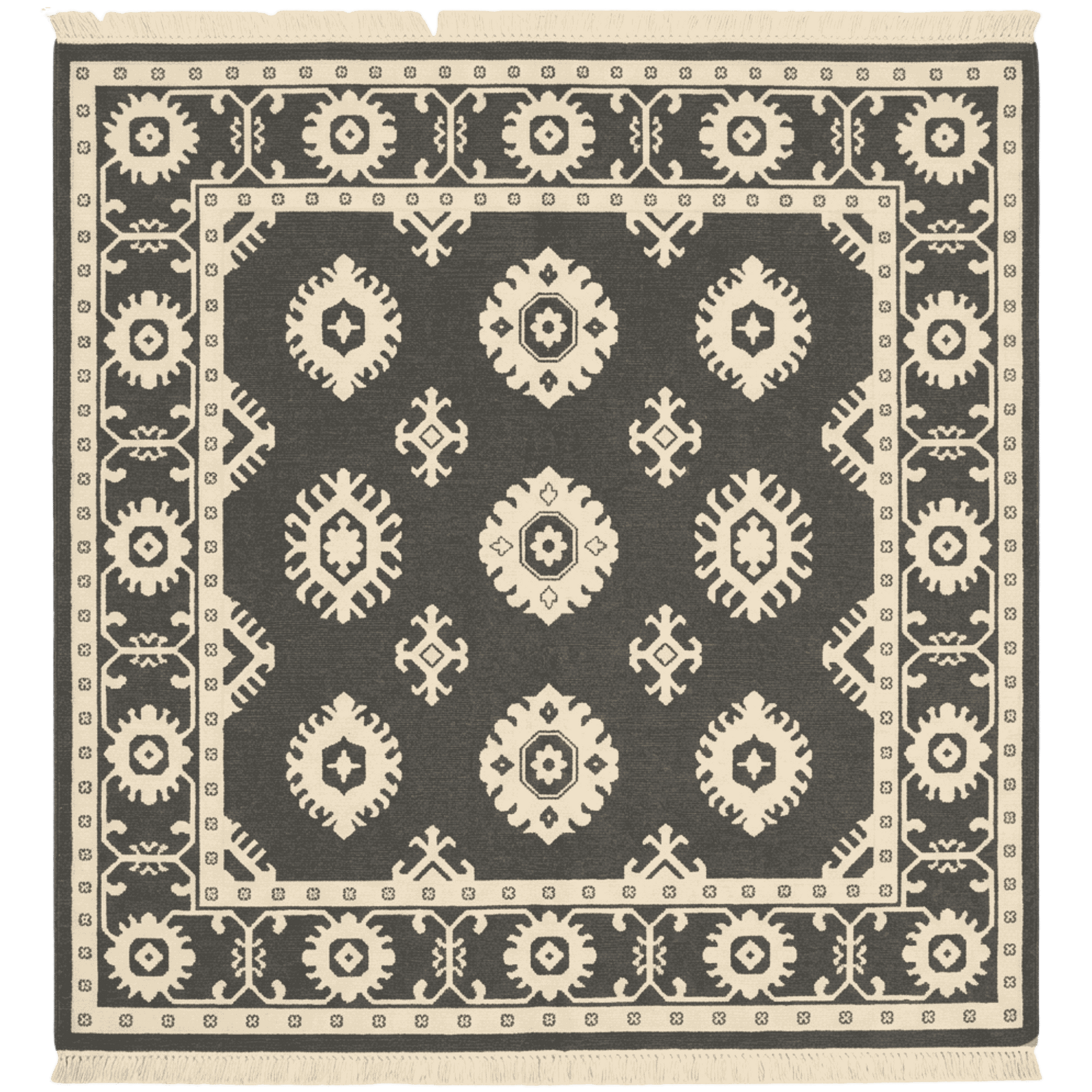 Dark Night Dreamscape Hand Knotted Rug