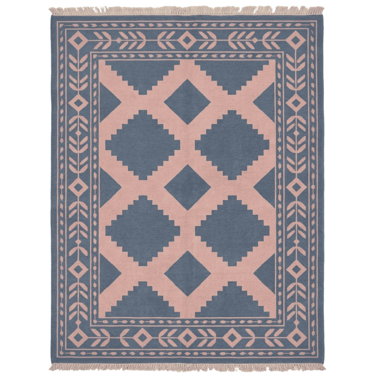 Desert Lattice Hand Knotted Rug