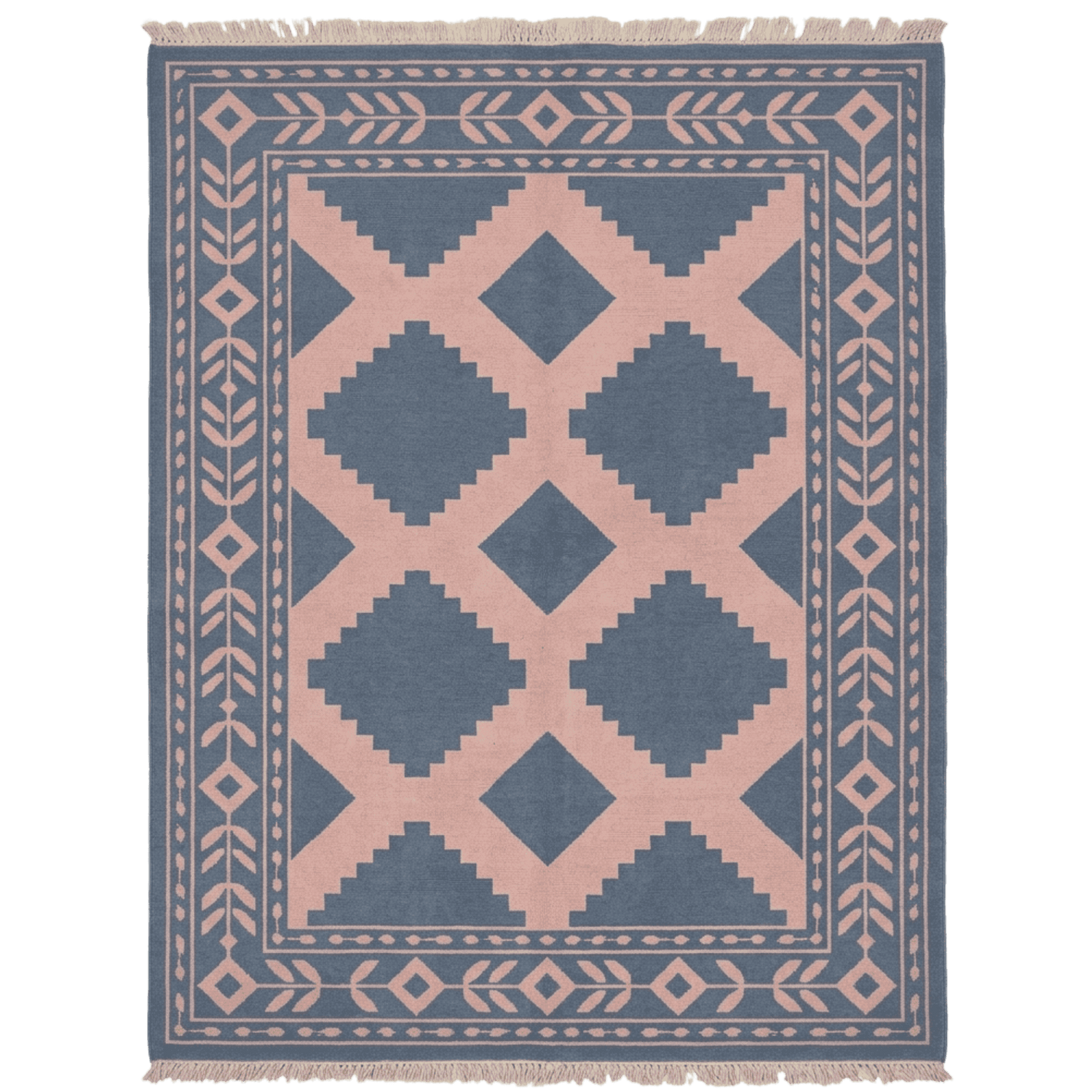 Desert Lattice Hand Knotted Rug