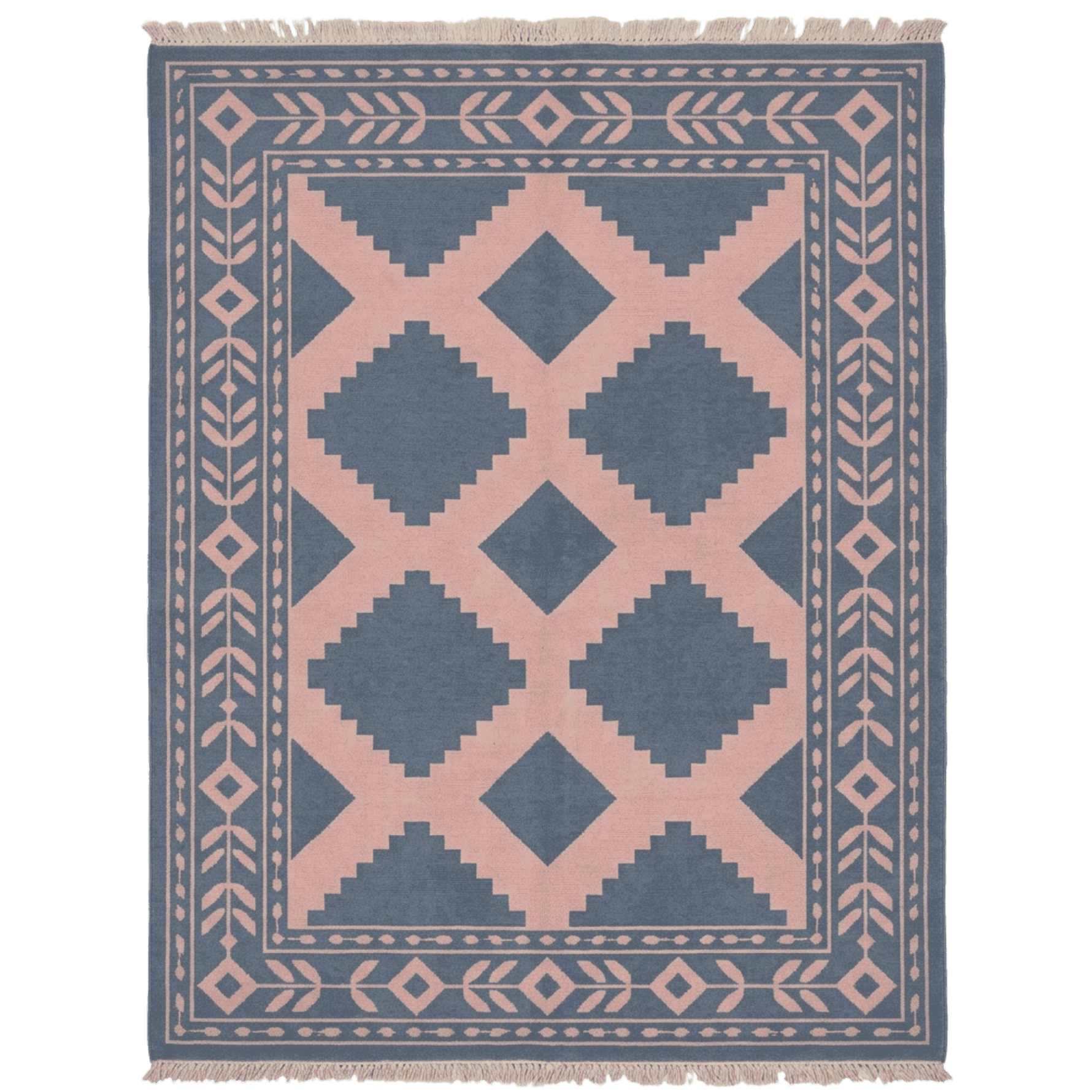 Desert Lattice Hand Knotted Rug