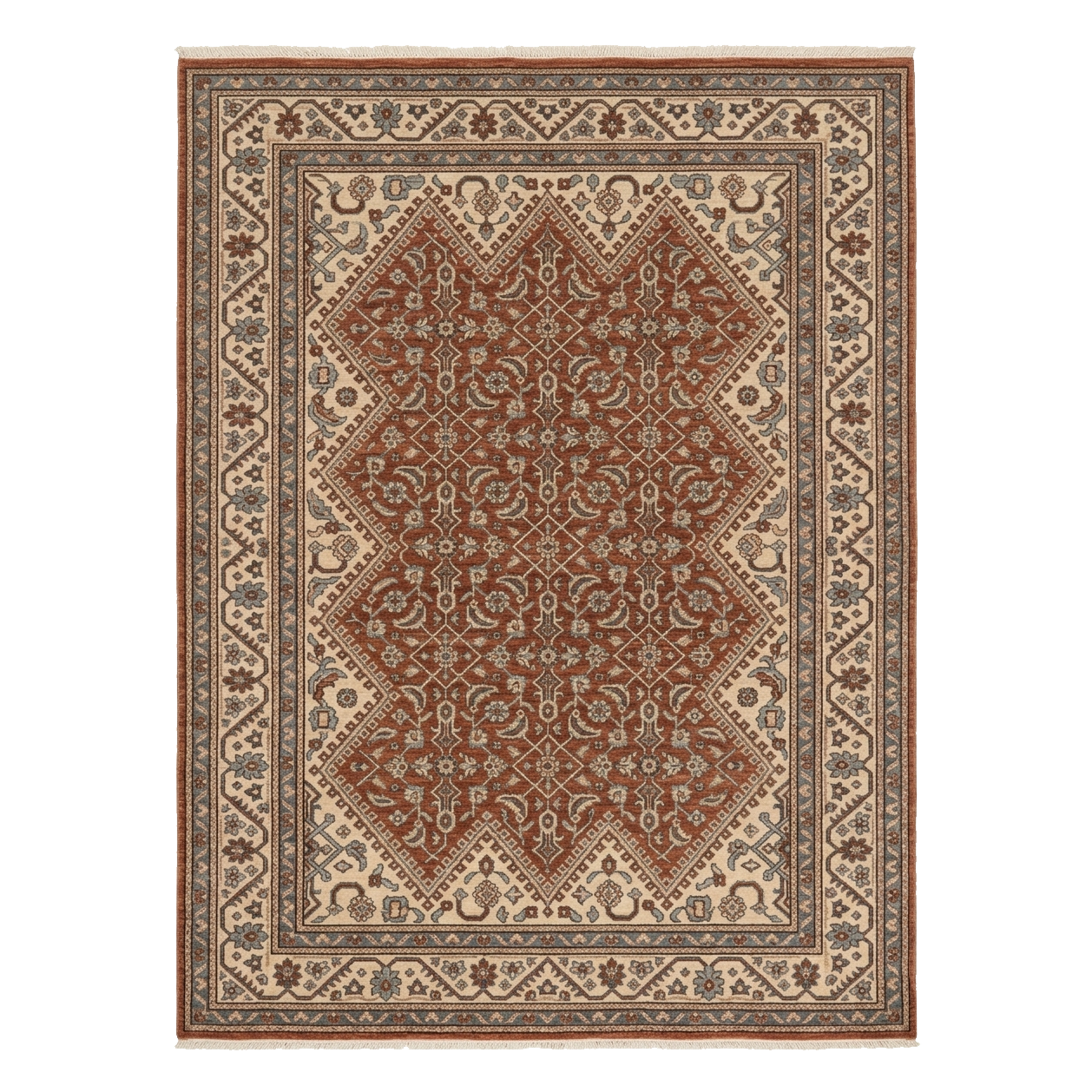 Desert Mosaic Weave Hand Knotted Rug