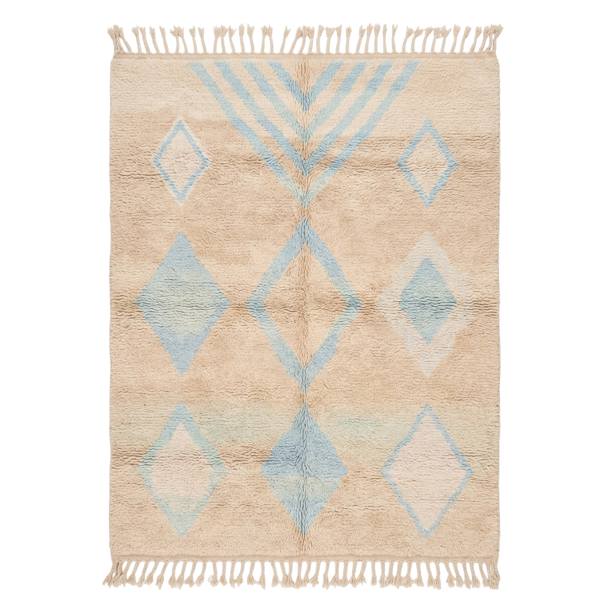 Diamond Shapes  Moroccan Shag Rug