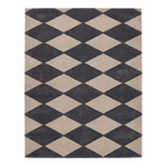 Diamond Tile Hand Tufted Wool Rug 