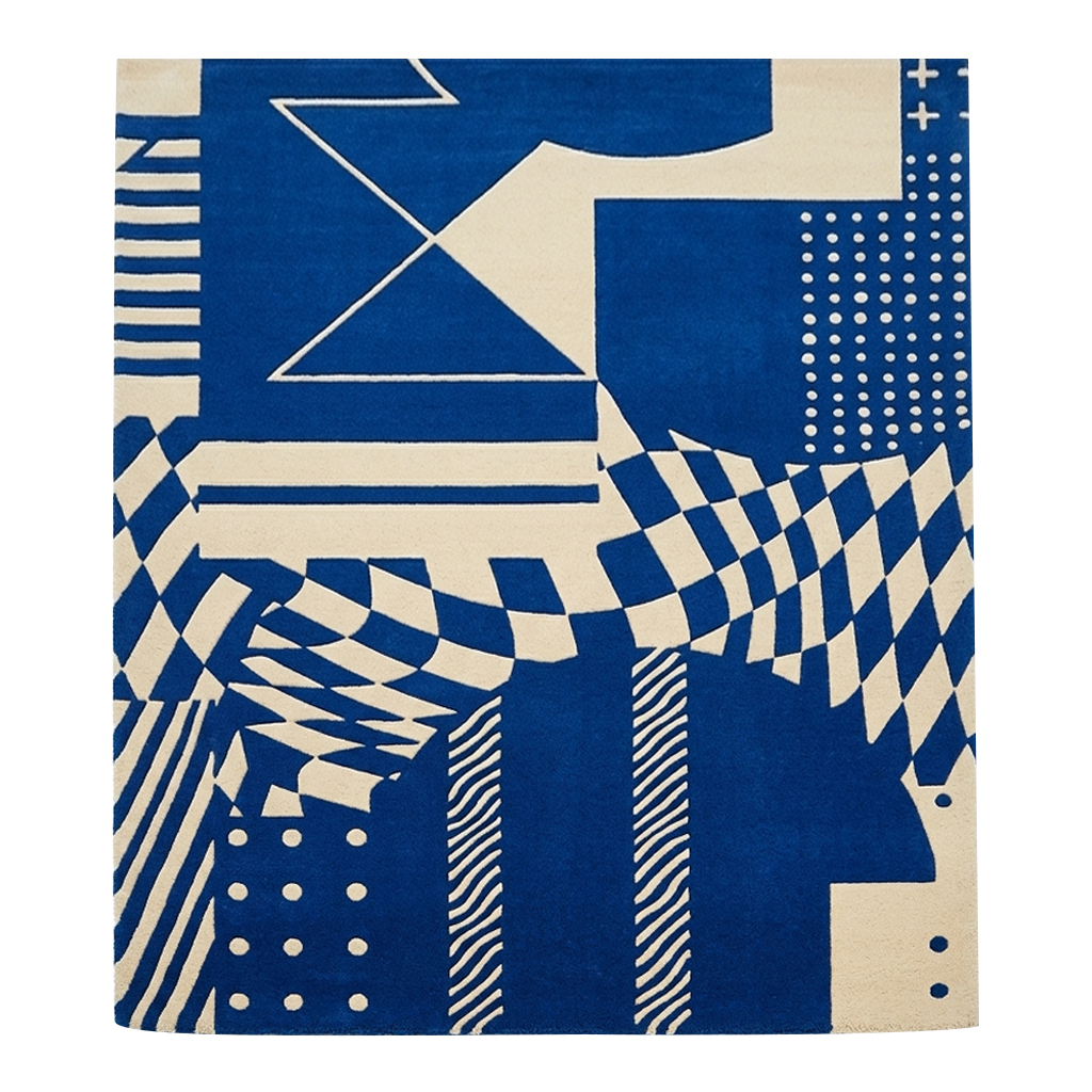 Digital Distortion Hand Tufted Wool Rug