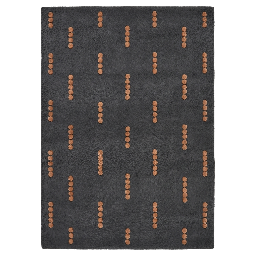 Dotted Lines Hand Tufted Wool Rug 