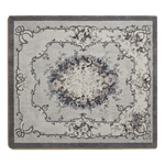 Dove Gray Aubusson Wreath Hand Tufted Wool Rug - alternate view