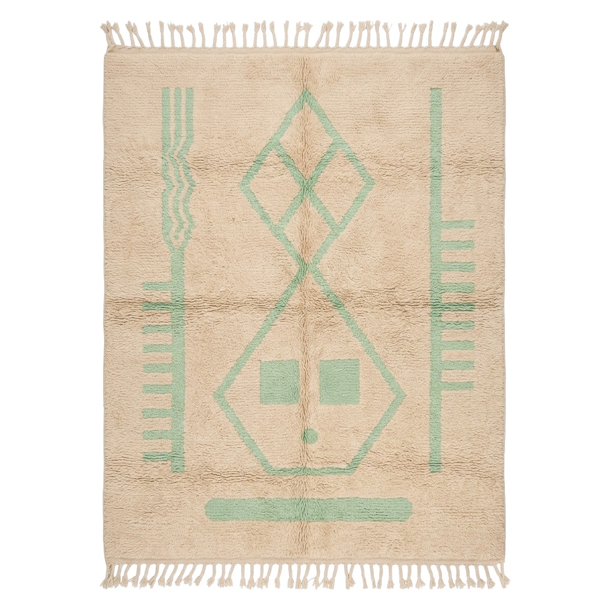 Earthbound Symbols Moroccan Shag Rug