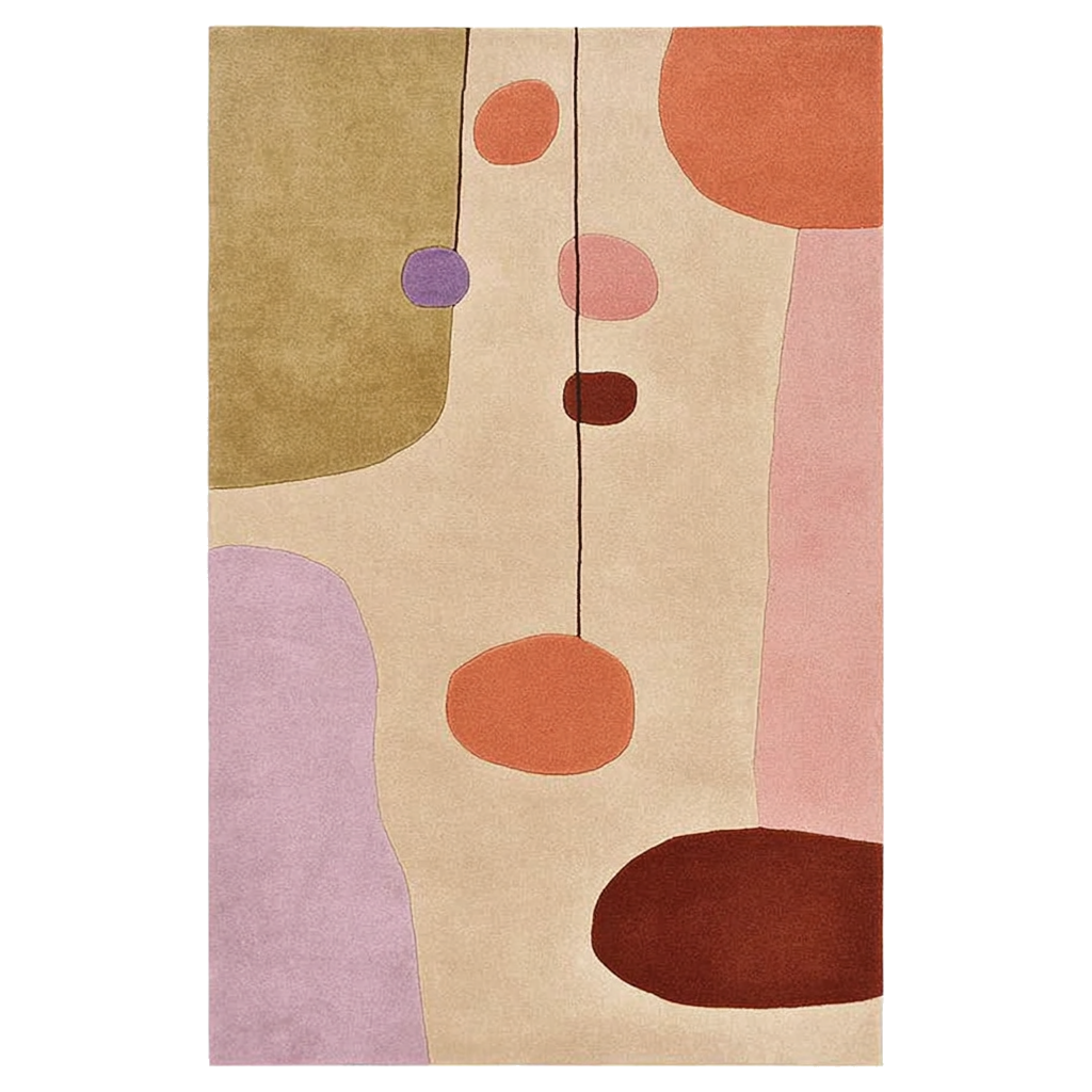 Earthy Kinetic Stone Hand Tufted Wool Rug 