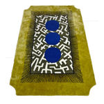 Edged Valley of the Suns Hand Tufted Wool Rug - Chartreuse - MAIA HOMES