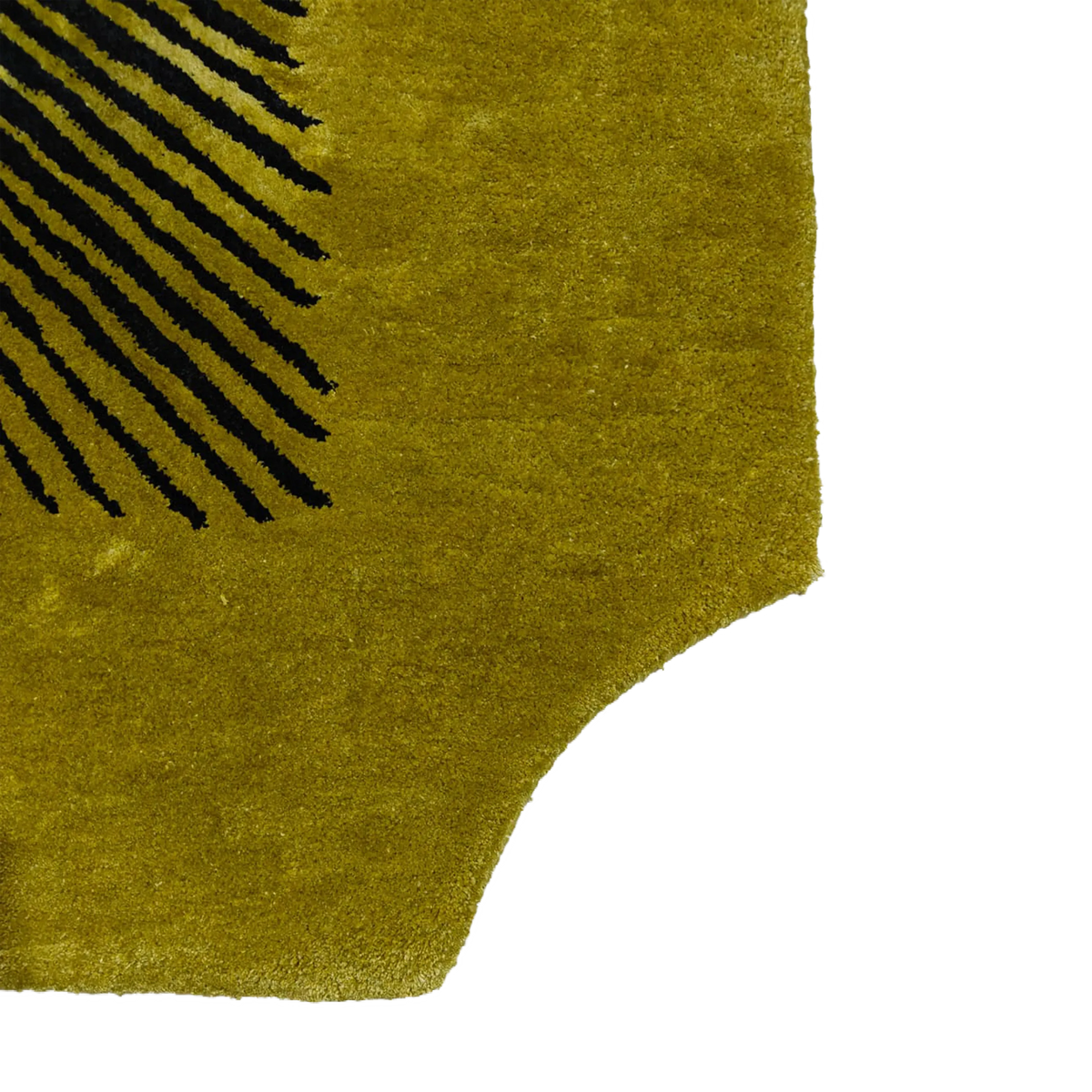 Edged Valley of the Suns Hand Tufted Wool Rug - Chartreuse - MAIA HOMES