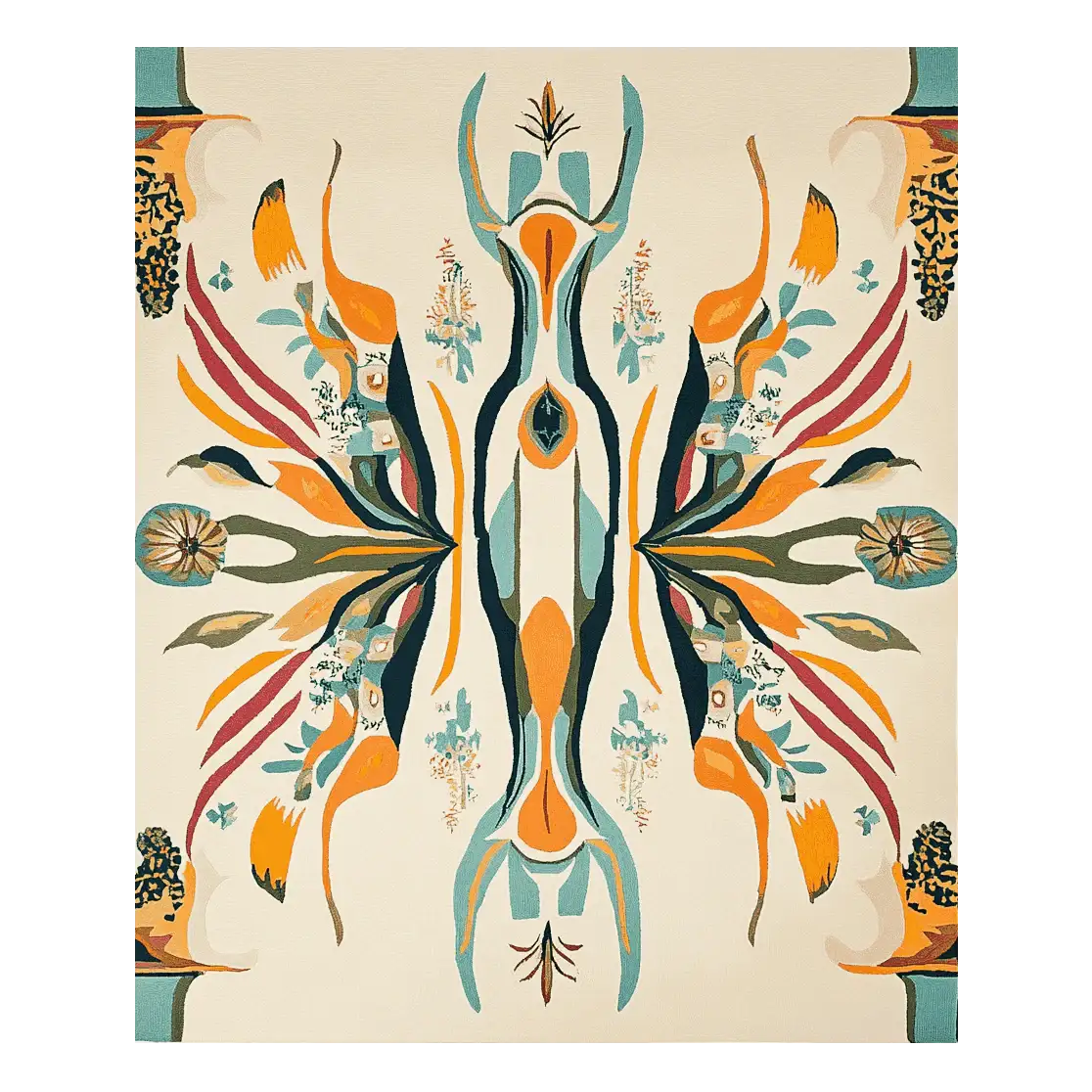 Electric Abstract Pulse Hand Tufted Rug