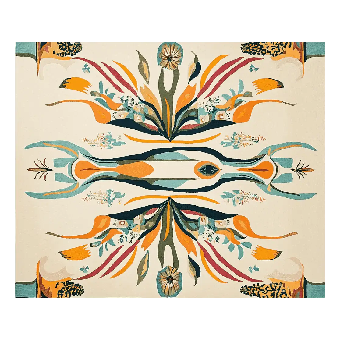 Electric Abstract Pulse Hand Tufted Rug