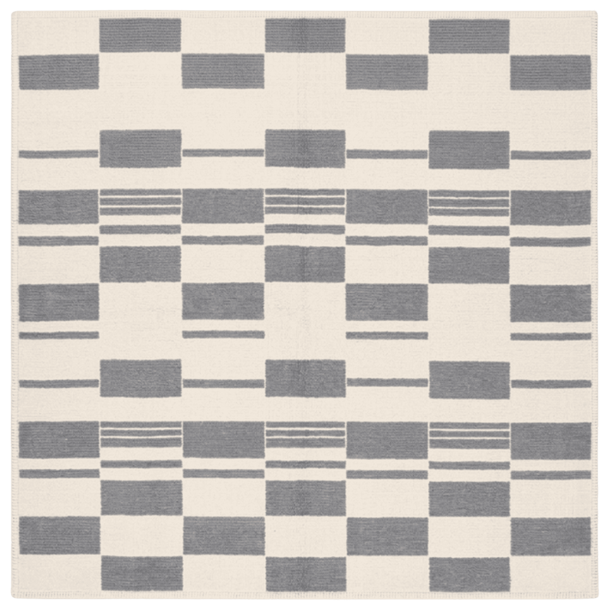 Elysian Grid Hand Knotted Rug