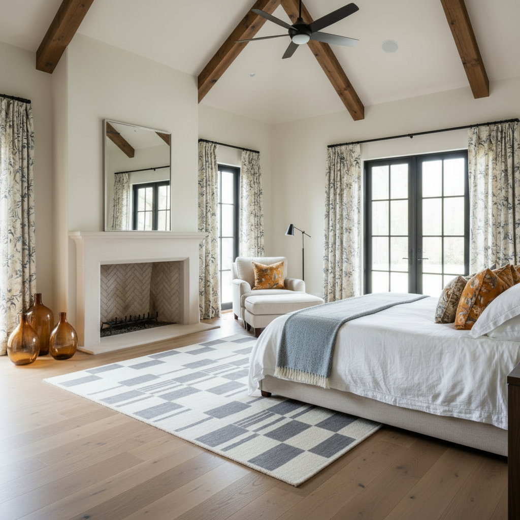 Elysian Grid Hand Knotted Rug